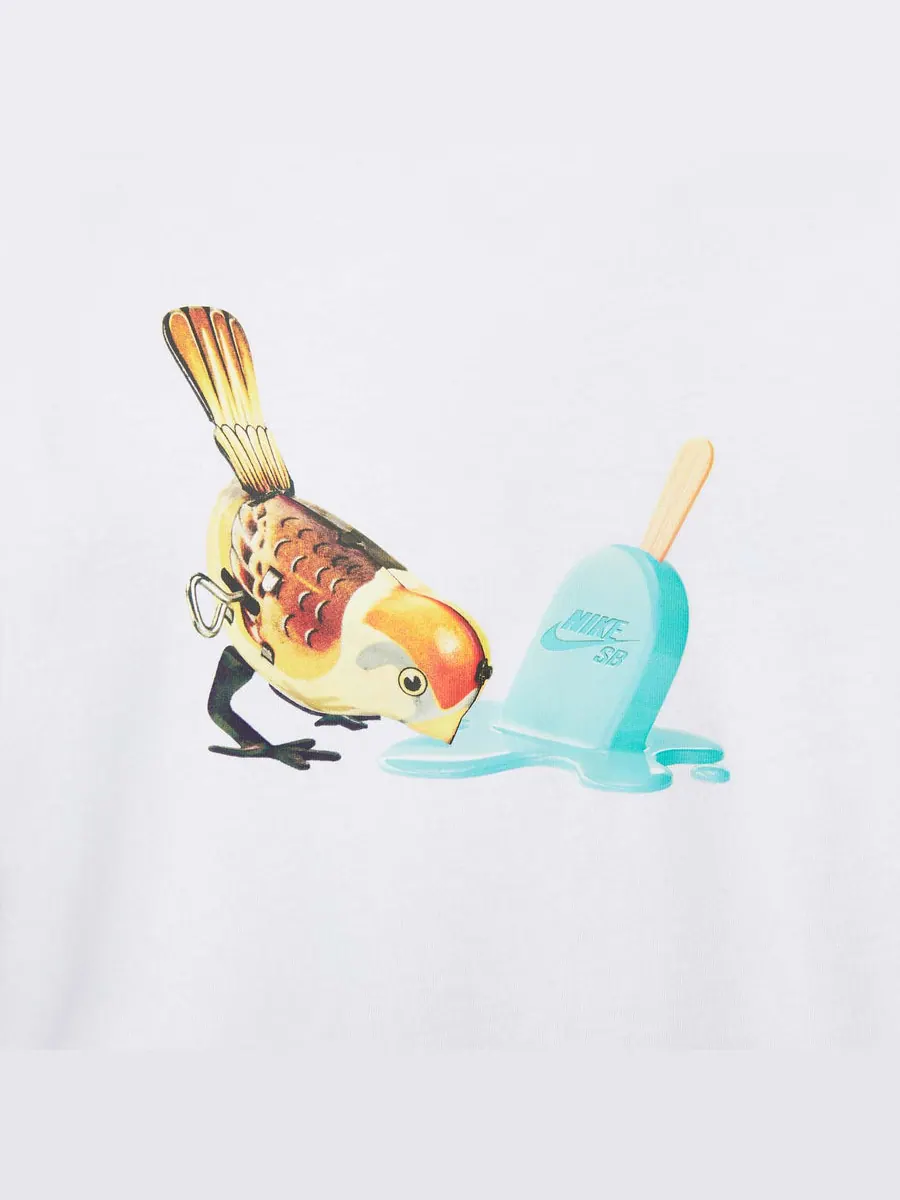 Футболка Nike SB Skateboard T-Shirt 'White' — изображение 4 из 5, белый