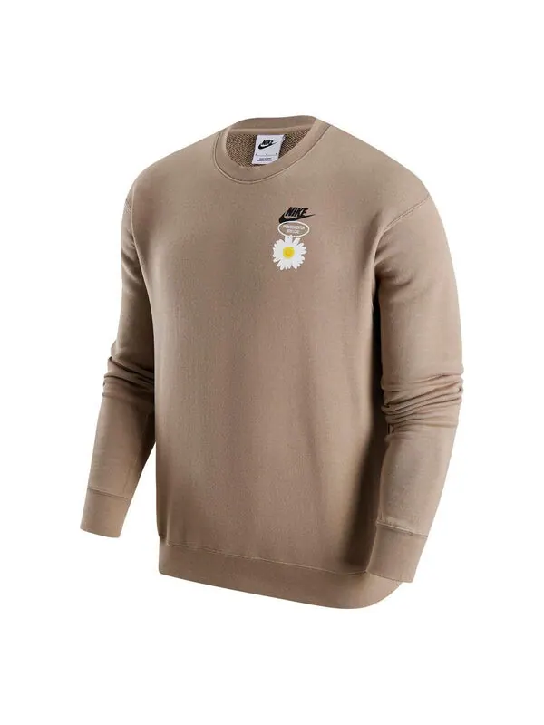 Свитер hbr statement sweater 'tan white' Nike — изображение 1 из 2, бежевый/белый