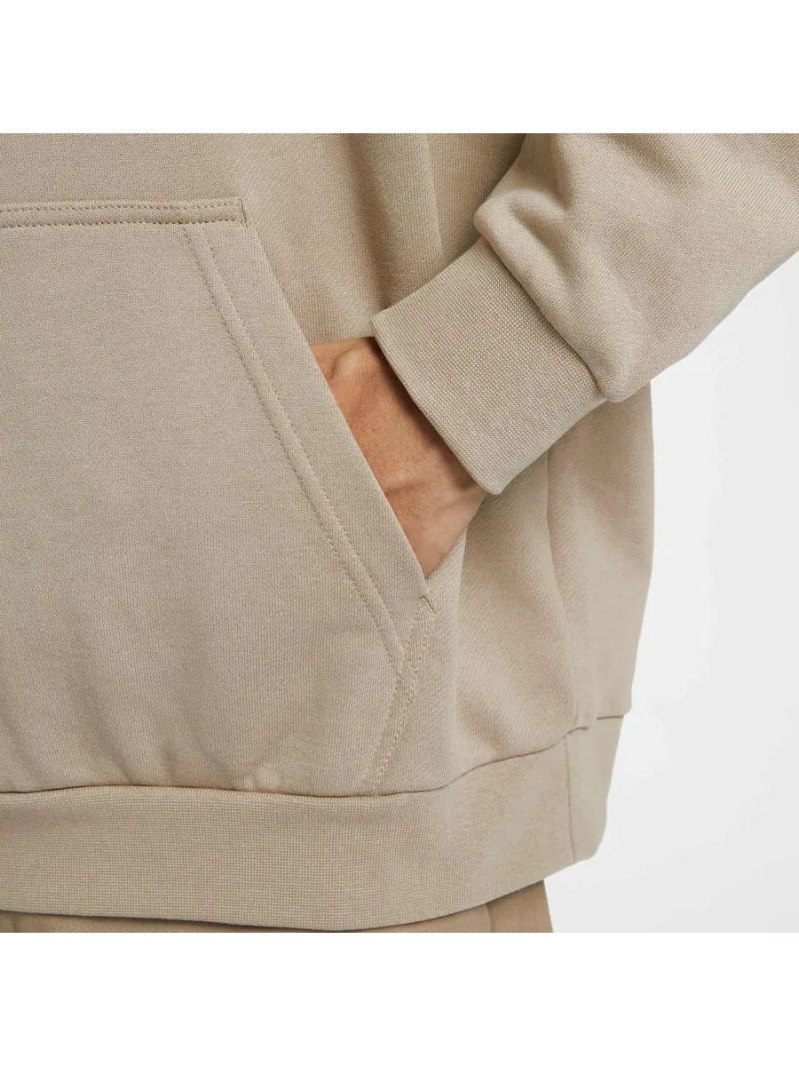 Худи Nike Club FT Oversized Po Hoodie 'Beige' — изображение 3 из 4, бежевый