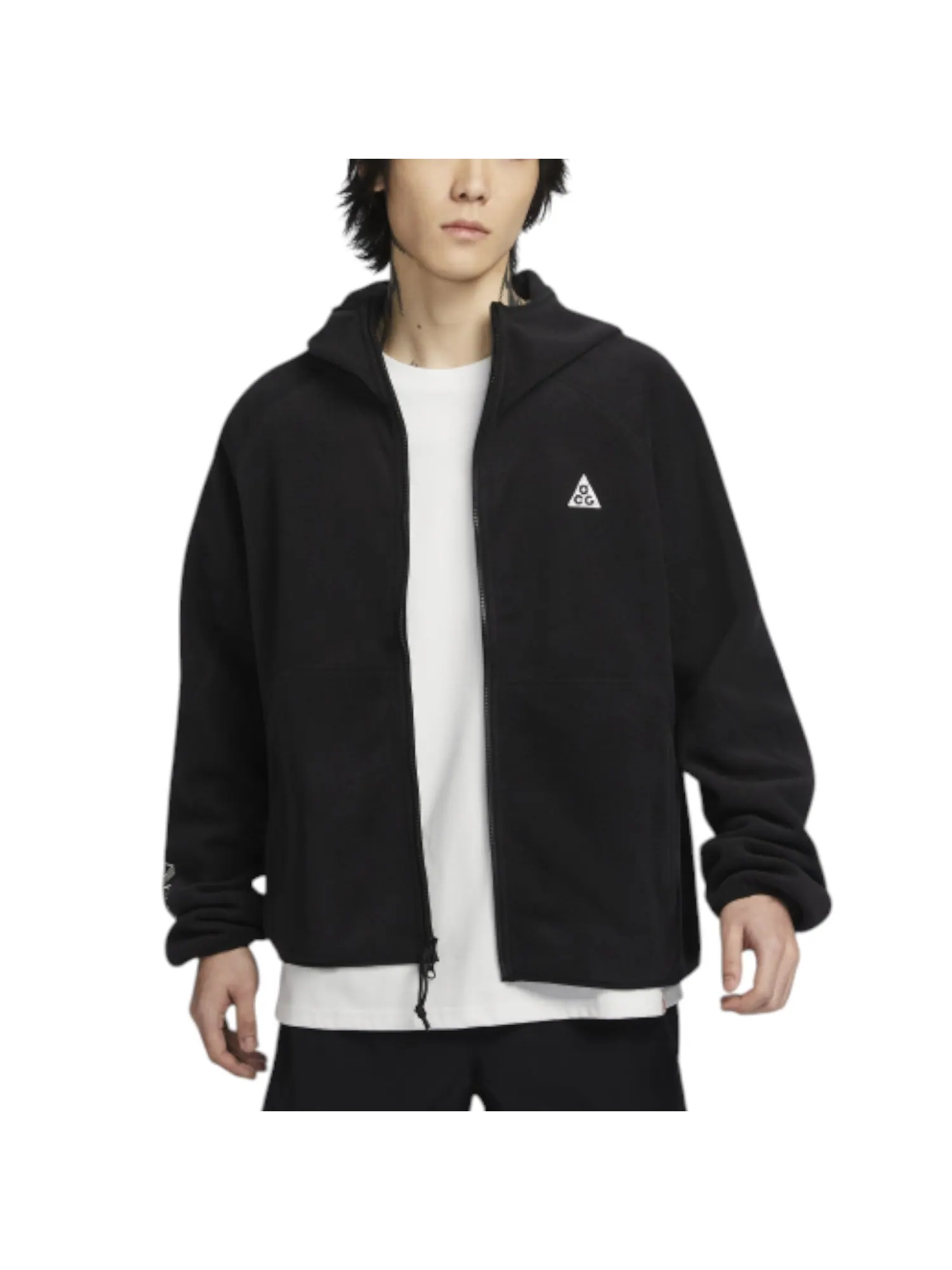 Худи Nike ACG Wolf Tree Full-Zip Hoodie 'Black' — изображение 2 из 3, черный