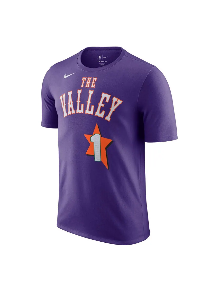 Футболка Nike Phoenix Suns Essential City Edition T-shirt 'Devin Booker' — изображение 1 из 2, фиолетовый