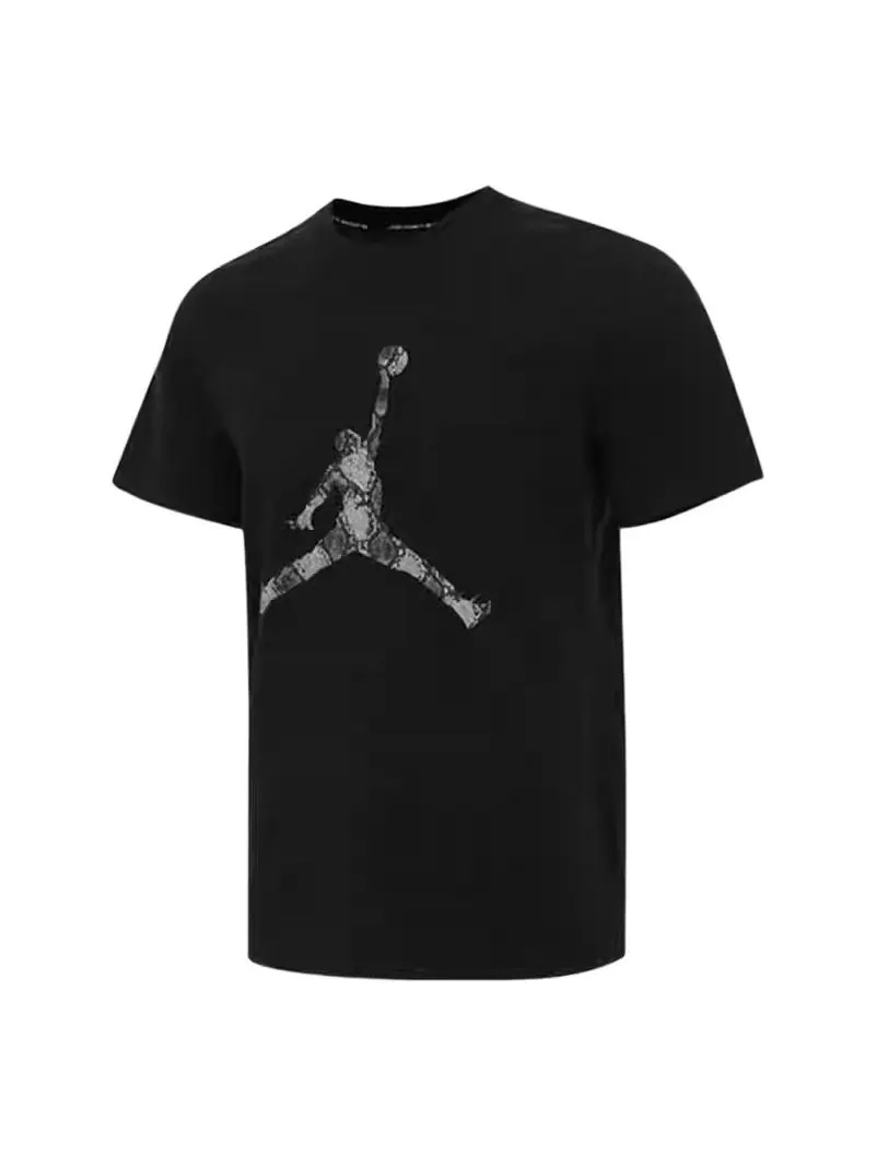 Футболка Air Jordan Crew Neck T-Shirt 'Black' — изображение 1 из 4, черный