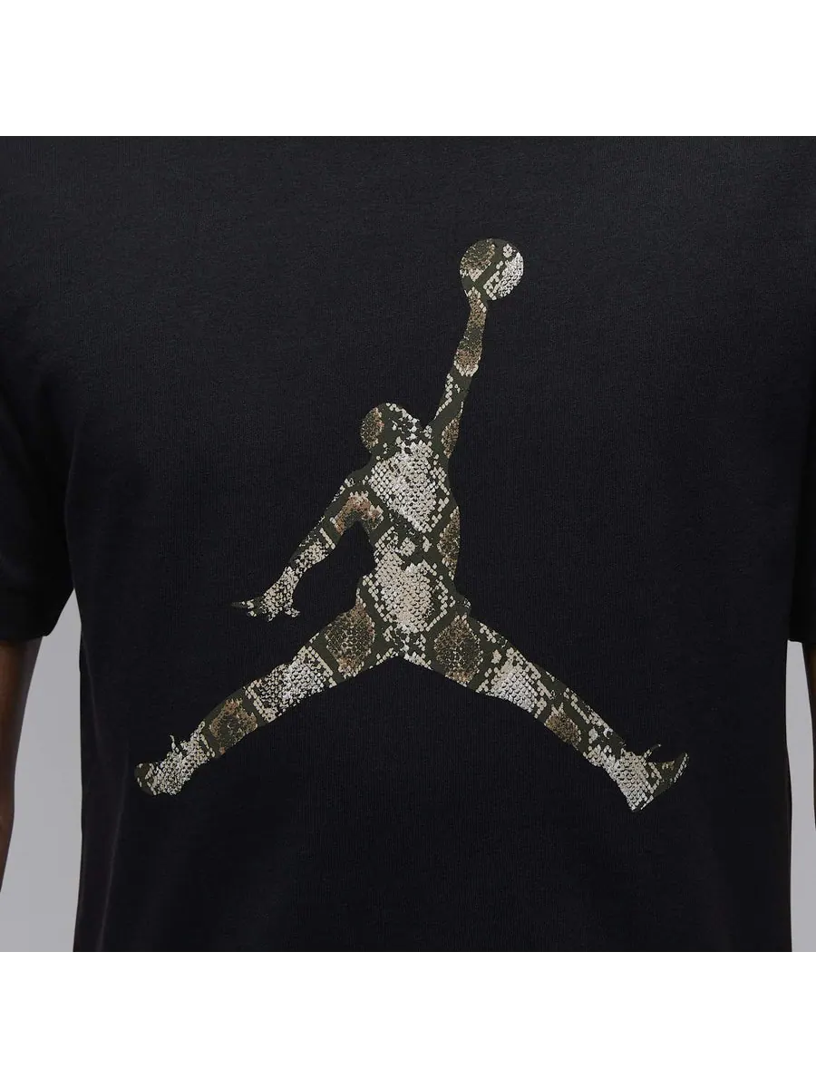 Футболка Air Jordan Crew Neck T-Shirt 'Black' — изображение 4 из 4, черный