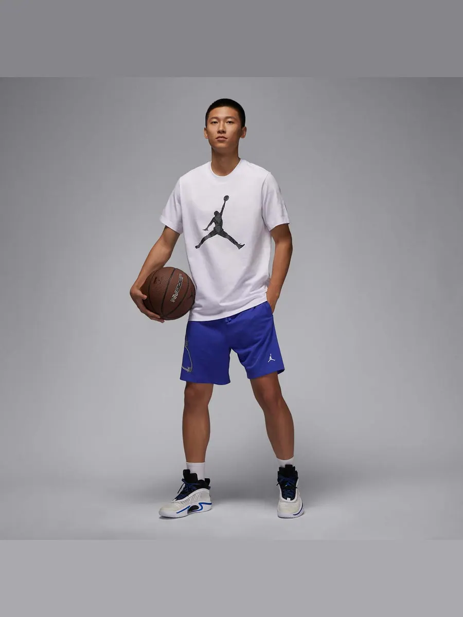 Футболка Air Jordan AS M J SPRT DF JM SS CREW T-Shirt Asia Sizing 'White' — изображение 3 из 4, белый