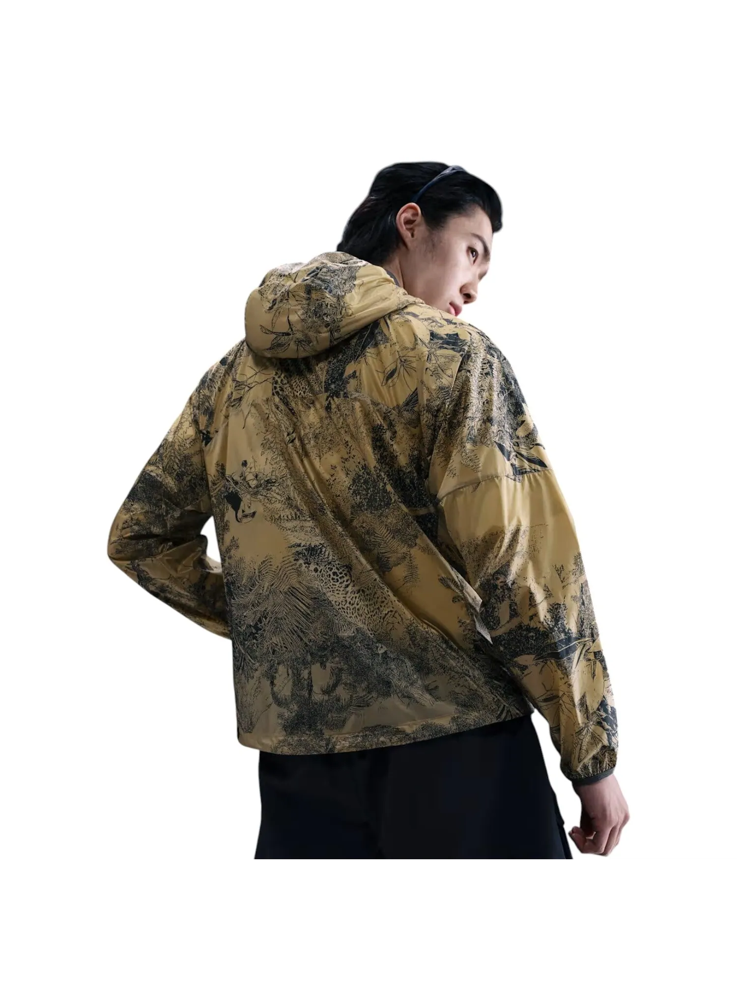 Ветрозащитная куртка Nike ACG Cinder Cone 'Parachute Beige Anthracite College Gray' — изображение 4 из 4, бежевый//серый