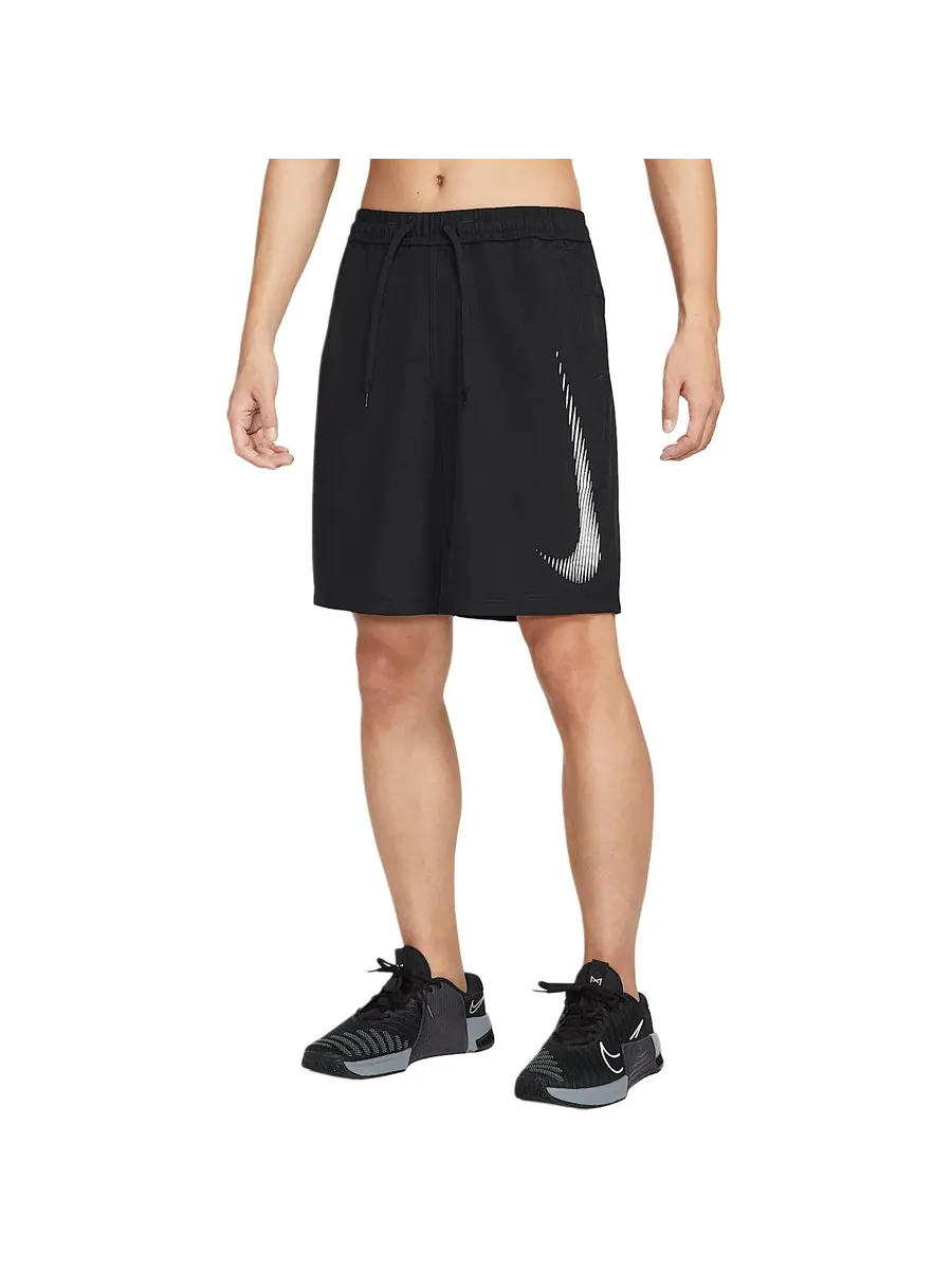 Спортивные шорты Nike Form Dri-FIT 9 Inch Unlined Versatile Shorts Asia Sizing 'Black White' — изображение 3 из 5, черный