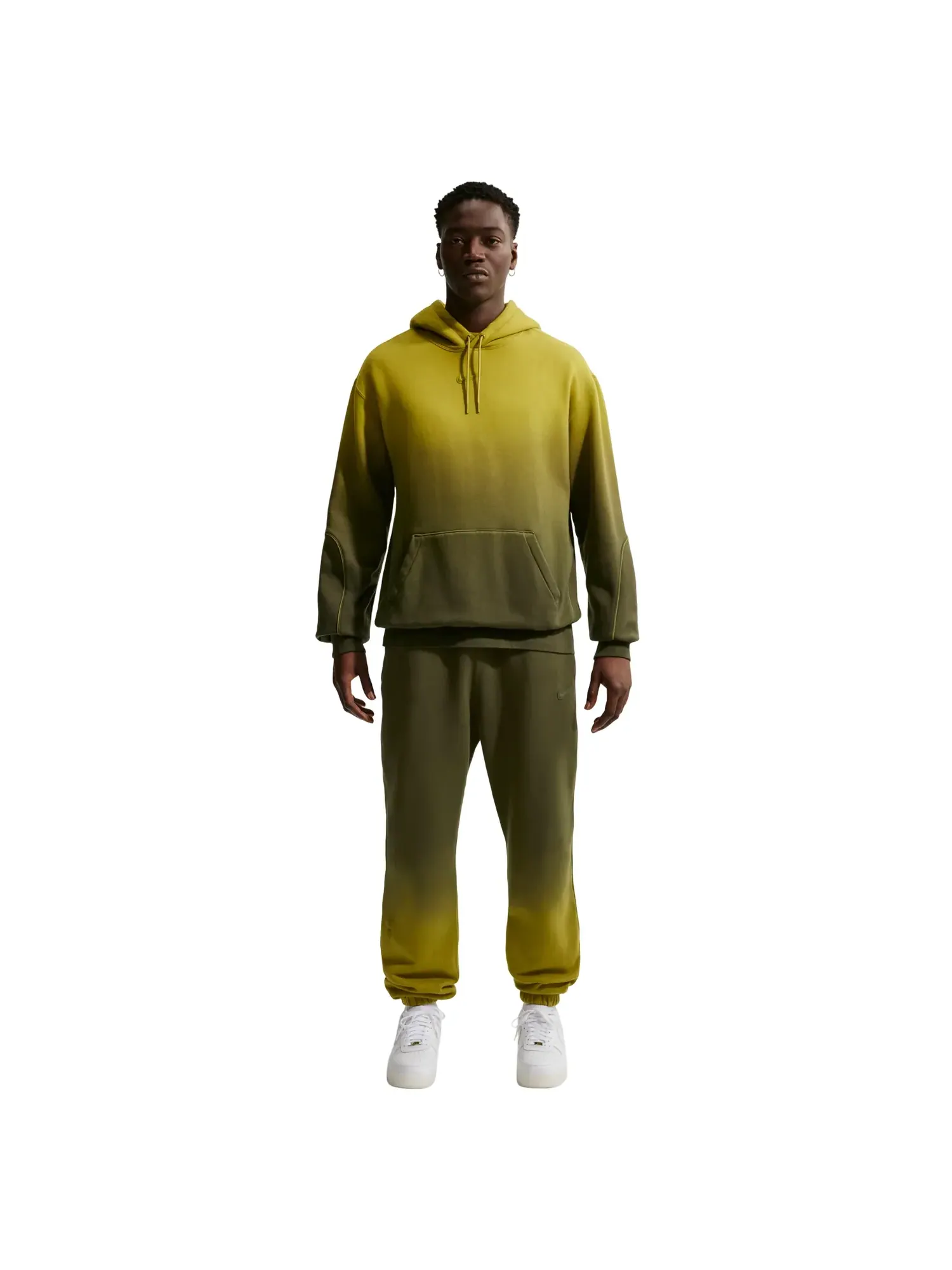 Худи Nike NOCTA Fleece CS «Moss Medium Olive» — изображение 5 из 6, зеленый