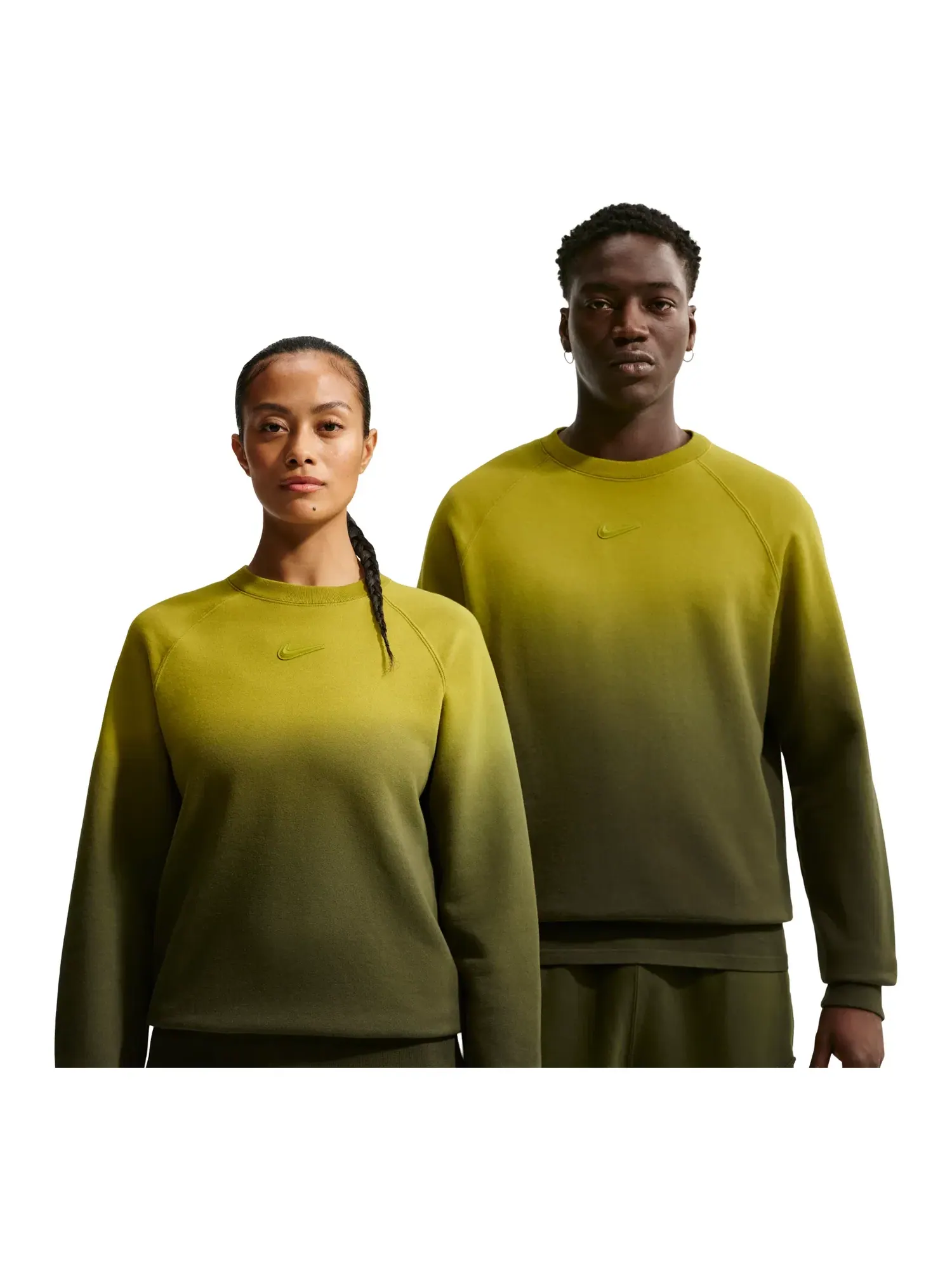 Футболка Nike NOCTA Fleece CS Crew 'Moss Medium Olive' HJ6338-390 — изображение 1 из 6, зеленый