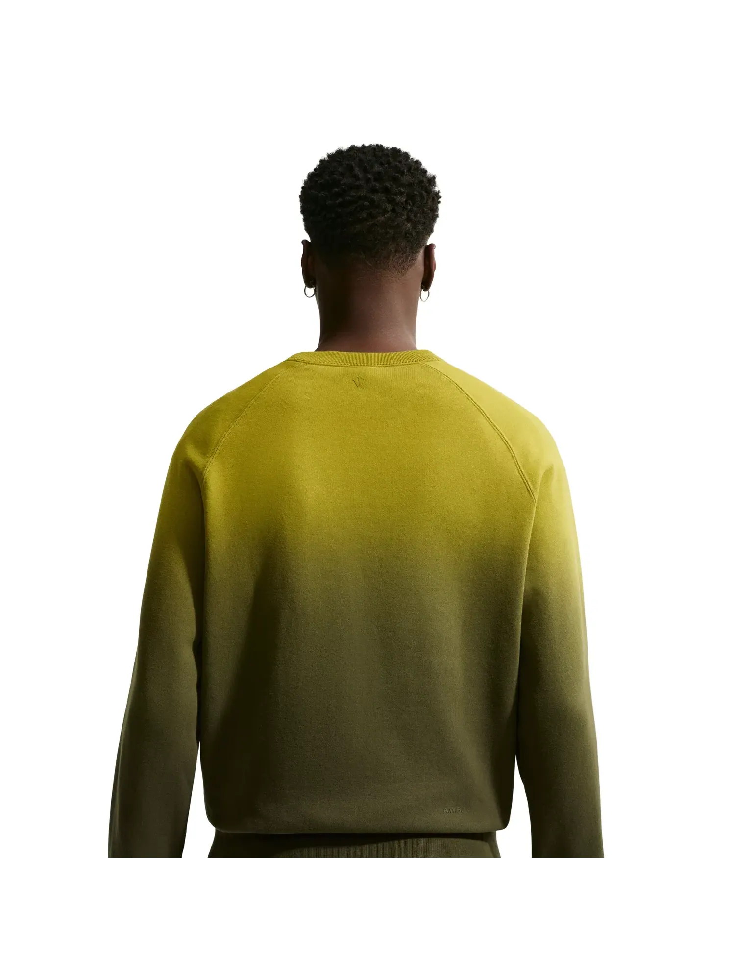 Футболка Nike NOCTA Fleece CS Crew 'Moss Medium Olive' HJ6338-390 — изображение 4 из 6, зеленый