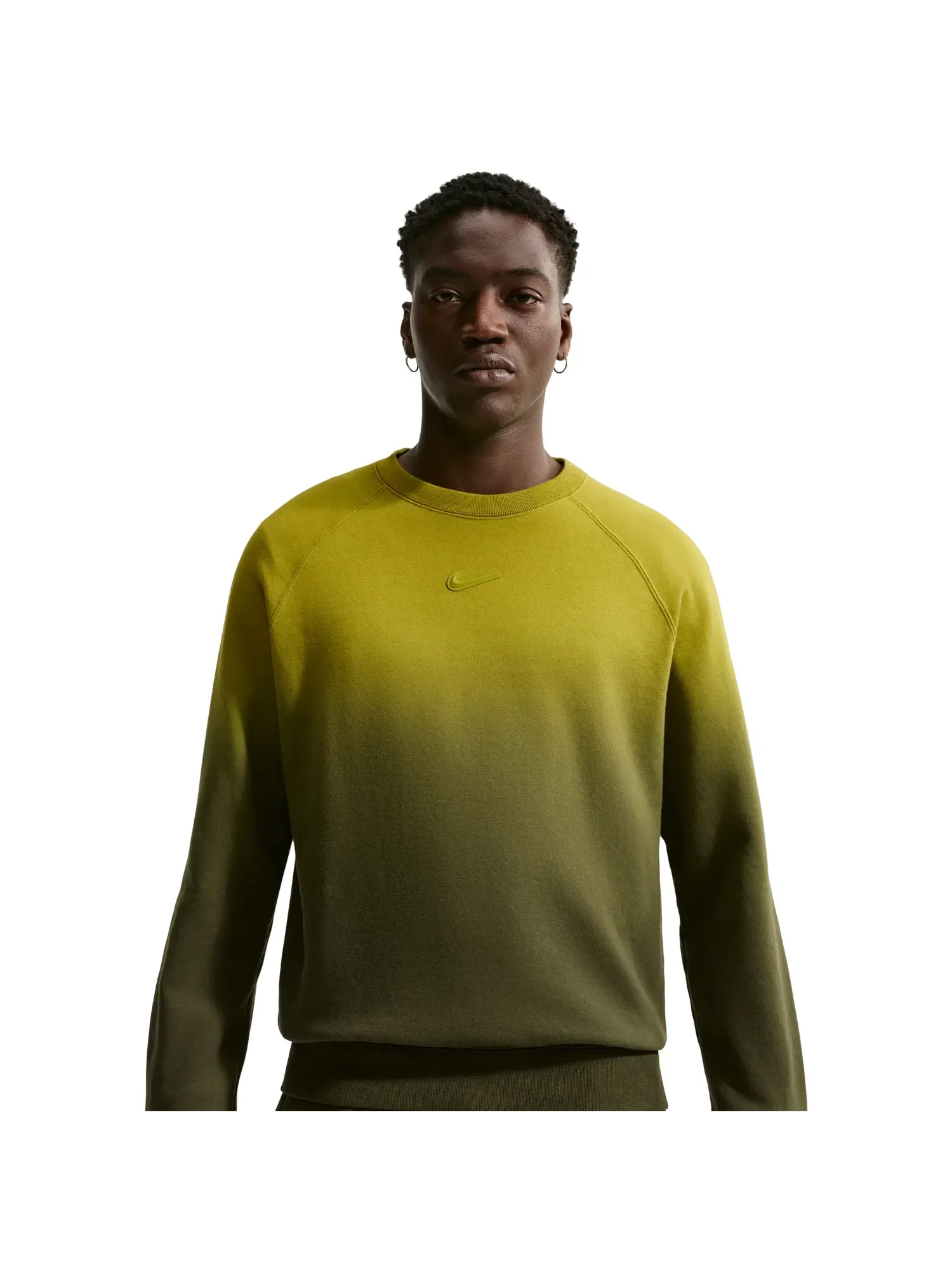 Футболка Nike NOCTA Fleece CS Crew 'Moss Medium Olive' HJ6338-390 — изображение 6 из 6, зеленый