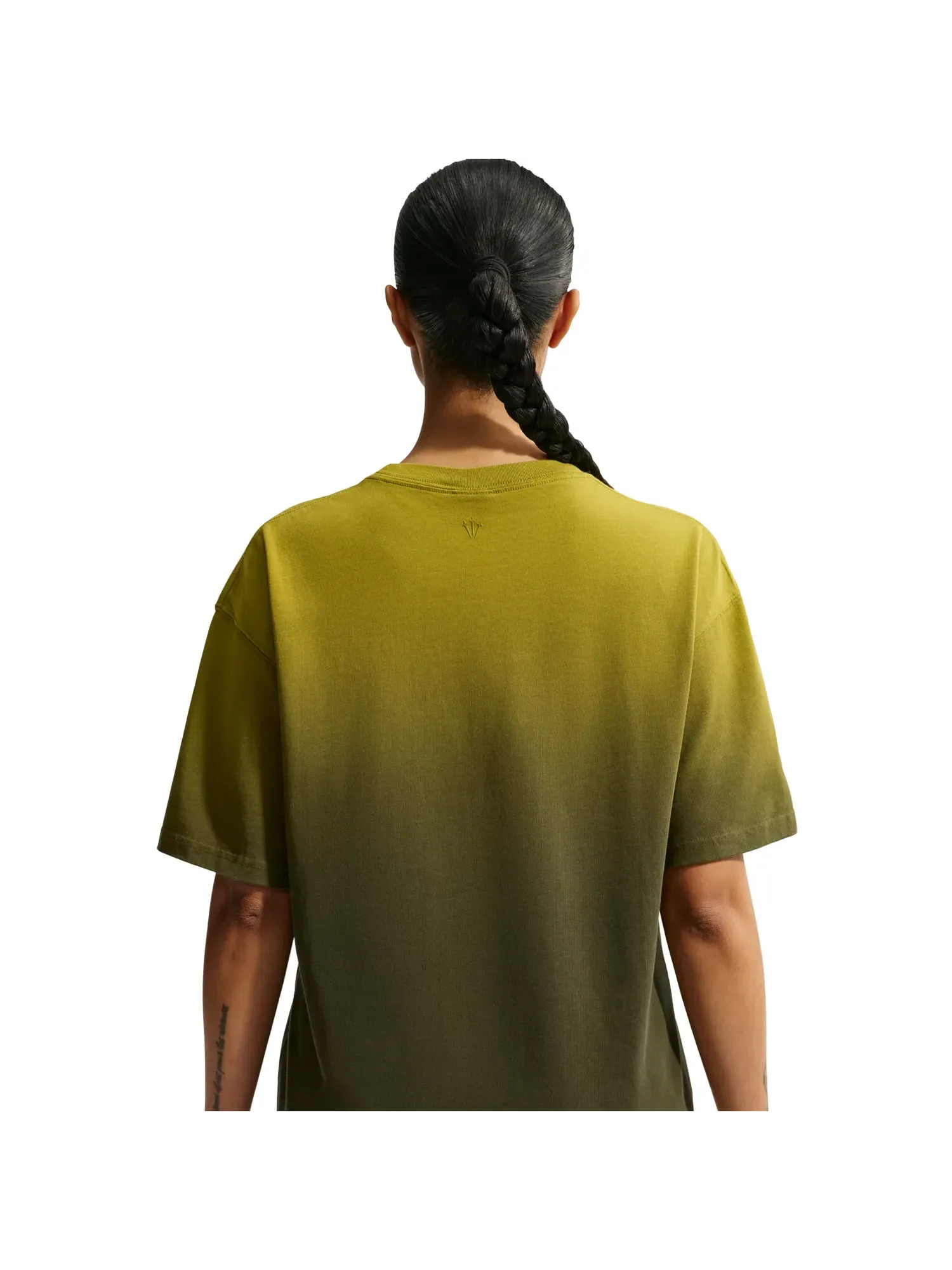 Футболка Nike NOCTA Fleece CS 'Moss Medium Olive' — изображение 2 из 6, зеленый