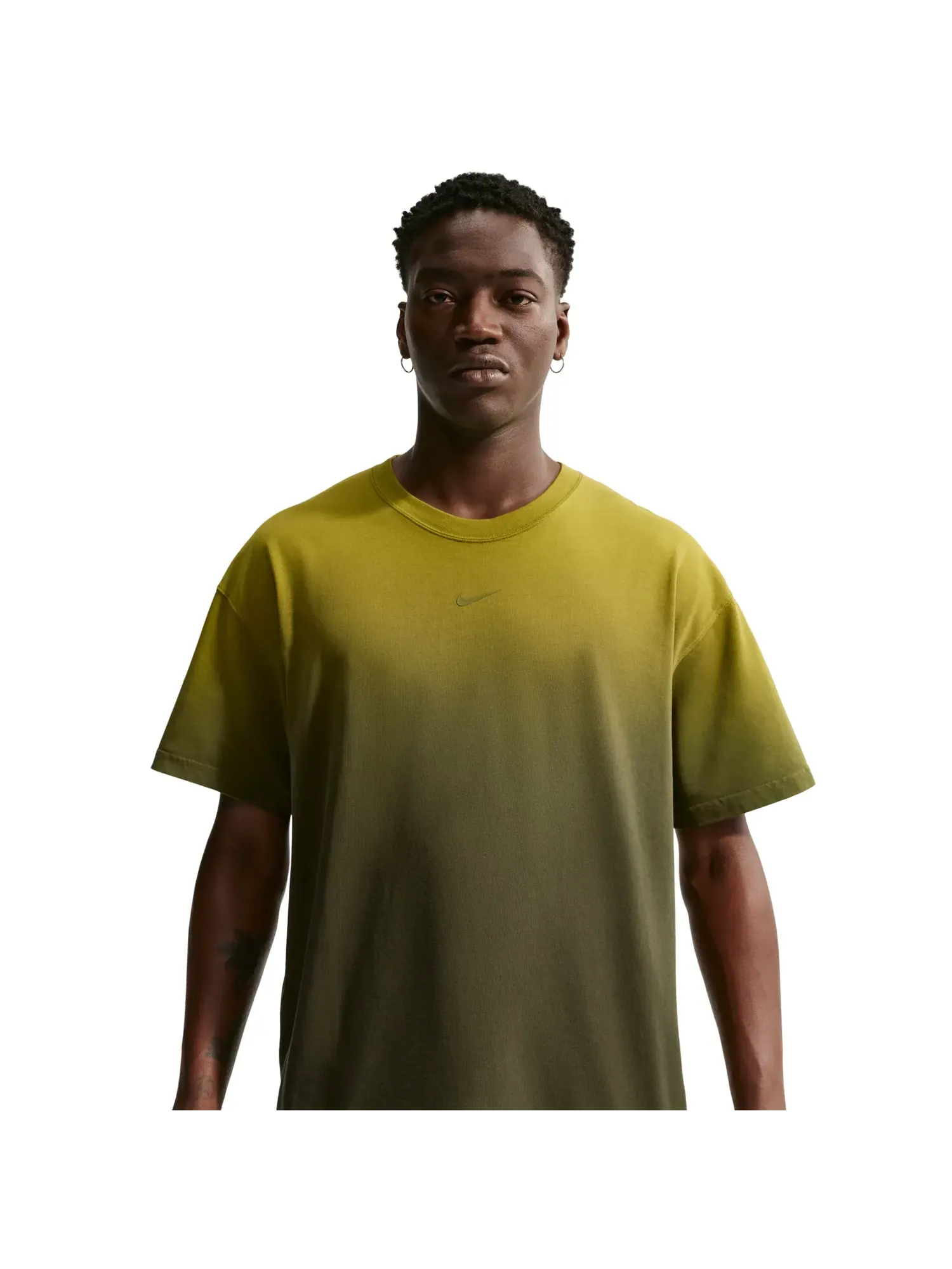 Футболка Nike NOCTA Fleece CS 'Moss Medium Olive' — изображение 6 из 6, зеленый