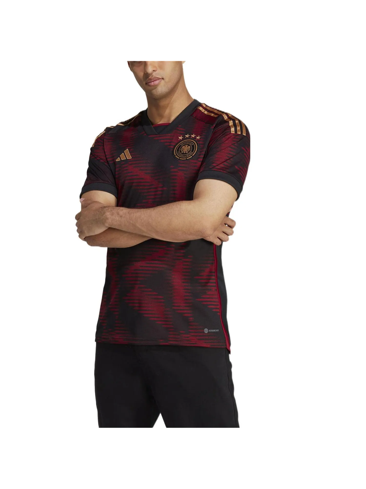 Джерси adidas Germany 2022-2023 World Cup Away Jersey — изображение 3 из 4, черный