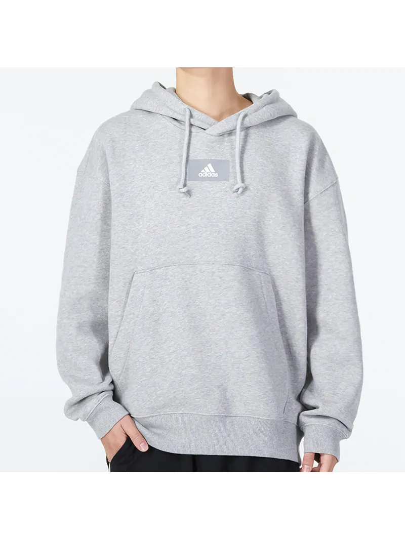Худи adidas M Fv Hd Logo — изображение 3 из 5, серый