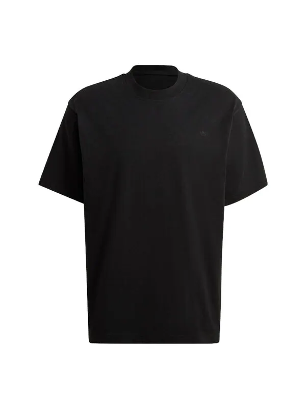 Футболка Men's adidas Solid Color Round Neck Pullover Short Sleeve Casual Black T-Shirt — изображение 1 из 4, мульти
