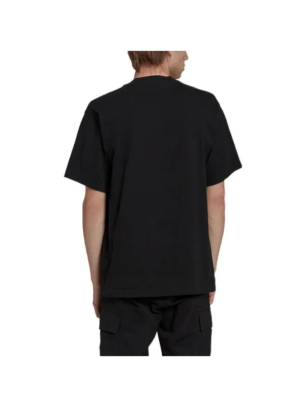 Футболка Men's adidas Solid Color Round Neck Pullover Short Sleeve Casual Black T-Shirt — изображение 3 из 4, мульти