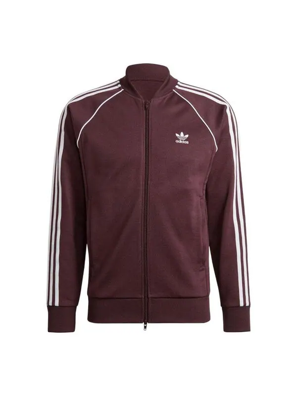Куртка adidas originals Adicolor Classics Primeblue SST Track Jacket 'Shadow Maroon' — изображение 1 из 4, белый