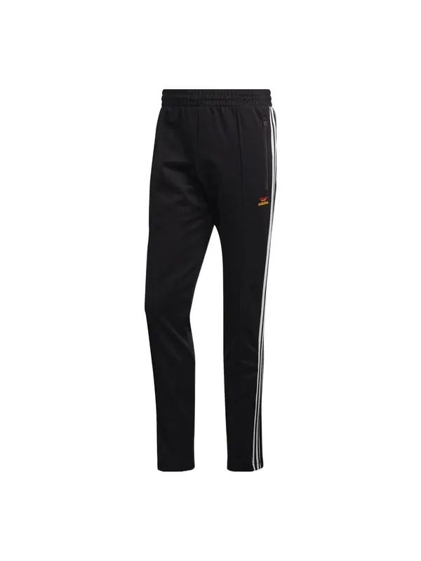 Брюки adidas originals Beckenbauer Track Pants 'Black' — изображение 1 из 4, черный/белый/красный