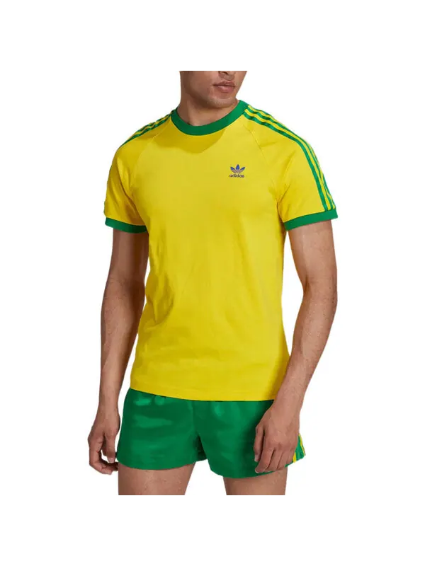 Футболка Jerseys originals с тремя полосками Adidas — изображение 2 из 4, желтый/зеленый/синий
