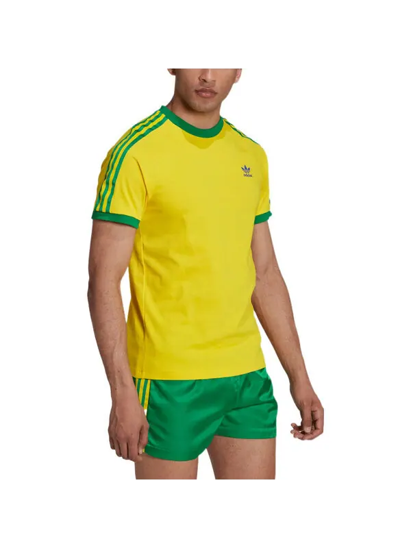 Футболка Jerseys originals с тремя полосками Adidas — изображение 4 из 4, желтый/зеленый/синий