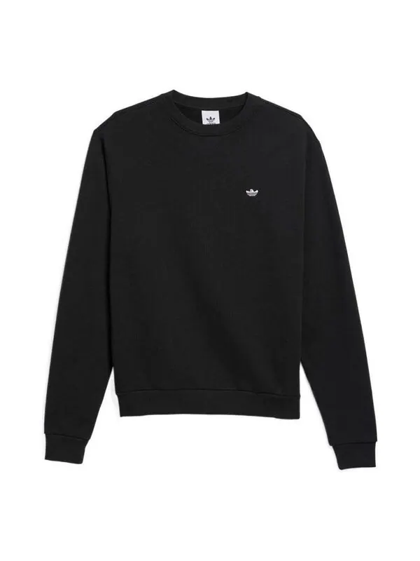 Рубашка adidas Heavyweight Shmoofoil Crewneck Sweatshirt 'Black' — изображение 1 из 4, черный/белый