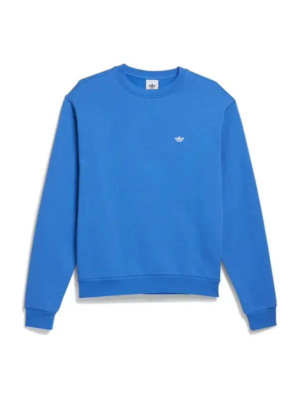 Рубашка adidas Heavyweight Shmoofoil Crewneck Sweatshirt 'Blue Bird' — изображение 1 из 4, синий/белый