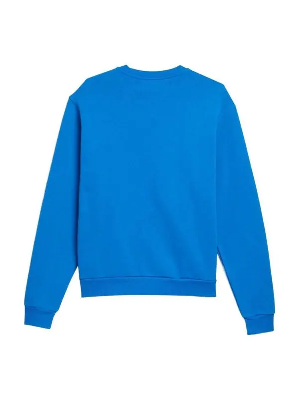 Рубашка adidas Heavyweight Shmoofoil Crewneck Sweatshirt 'Blue Bird' — изображение 2 из 4, синий/белый