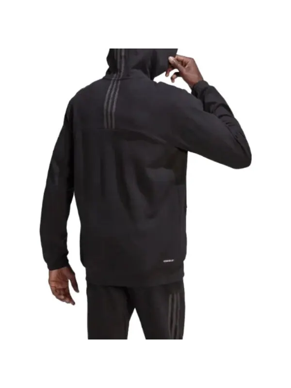 Куртка aeroready yoga с капюшоном на молнии Adidas — изображение 4 из 4, черный/серый