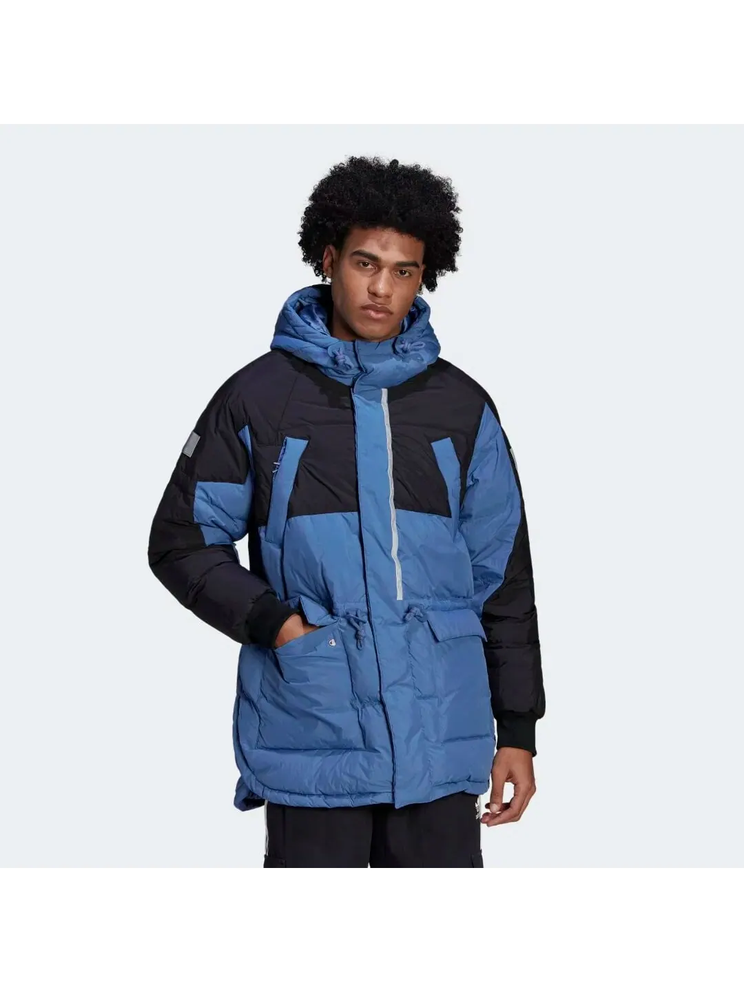 Пуховик с капюшоном adidas Adventure Down Regen — изображение 2 из 6, синий