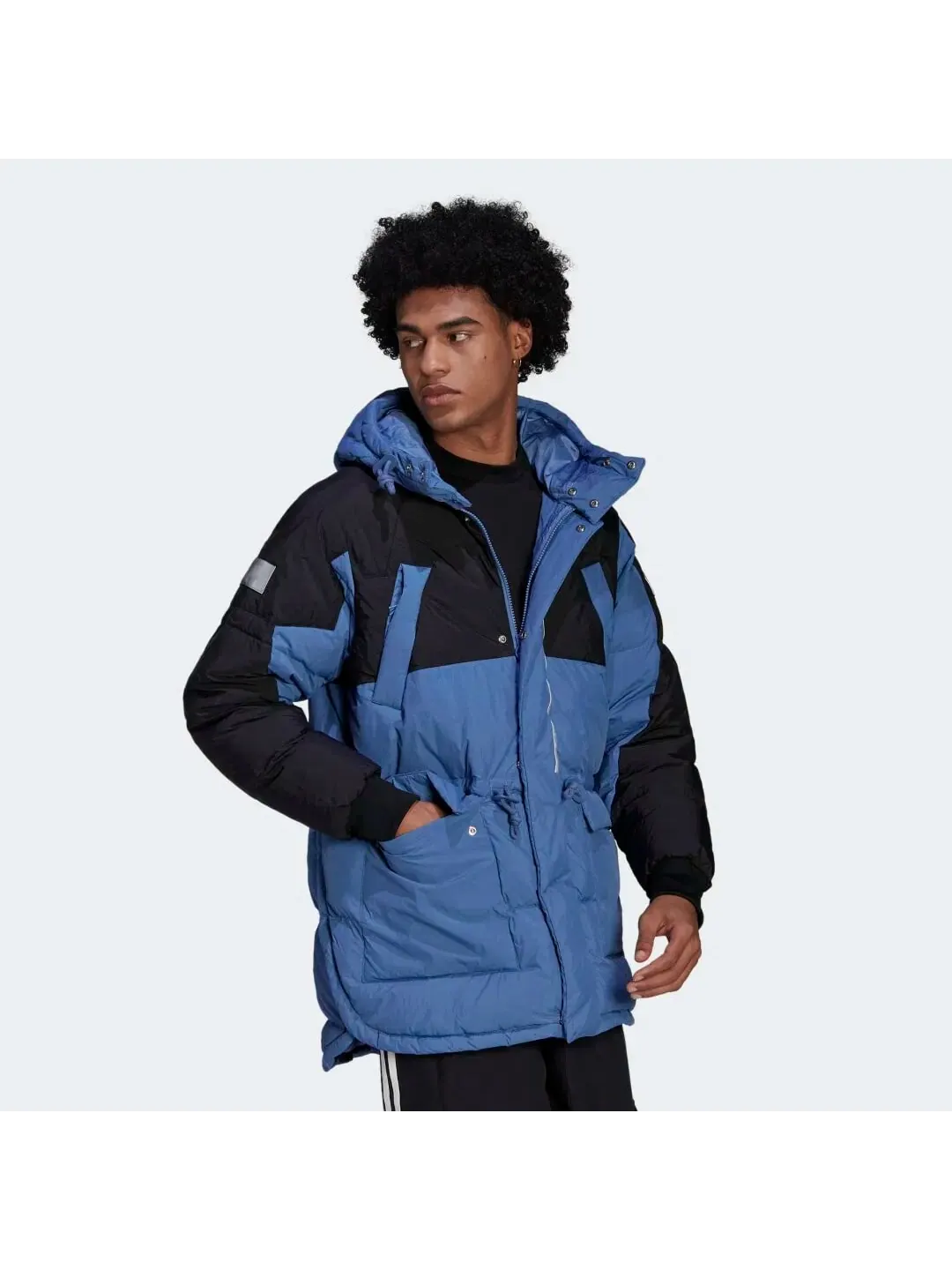 Пуховик с капюшоном adidas Adventure Down Regen — изображение 3 из 6, синий