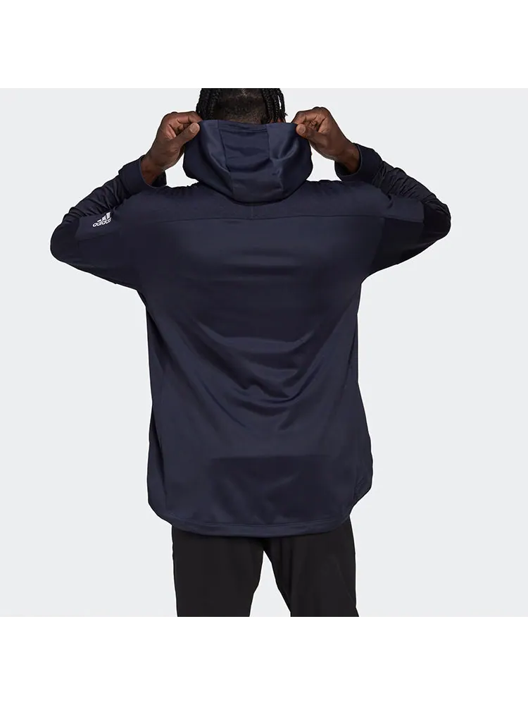 Куртка adidas Workout Warm Full-zip Hoodie — изображение 3 из 4, синий