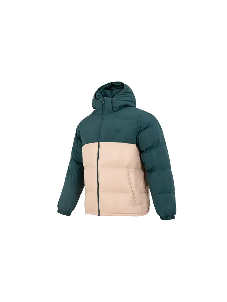 Пуховик Adidas Originals Regen Hooded Puffer — изображение 1 из 5, зеленый