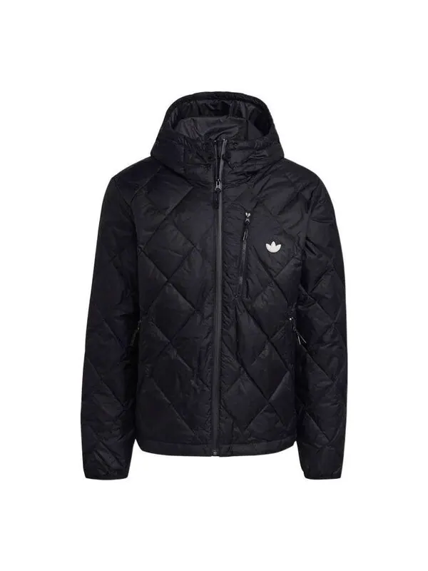 Куртка adidas Original Down Quilted Puffer Jacket 'Black' — изображение 1 из 4, черный