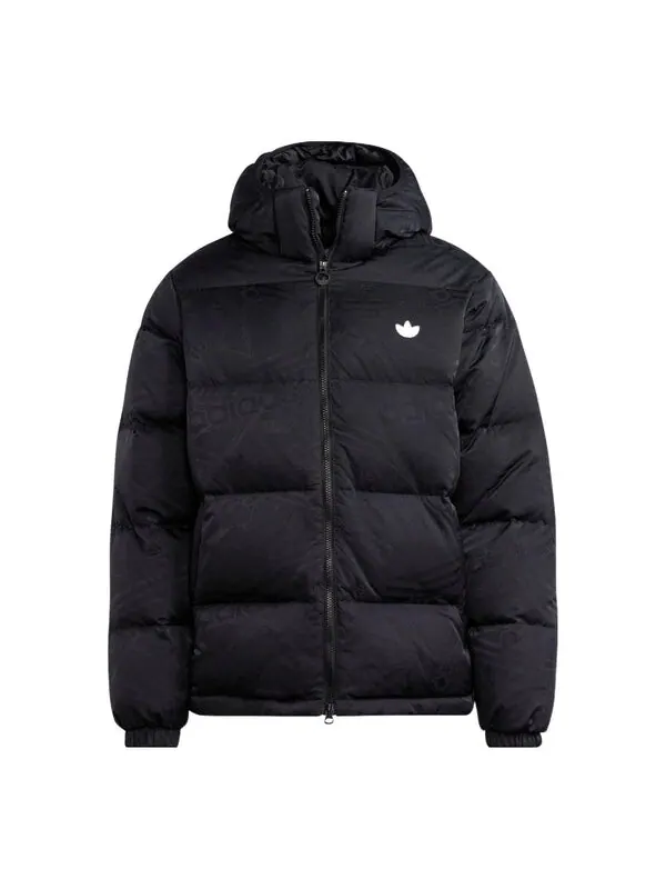 Куртка adidas REKIVE DOWN REGEN HOODED PUFFER Jacket — изображение 1 из 4, черный