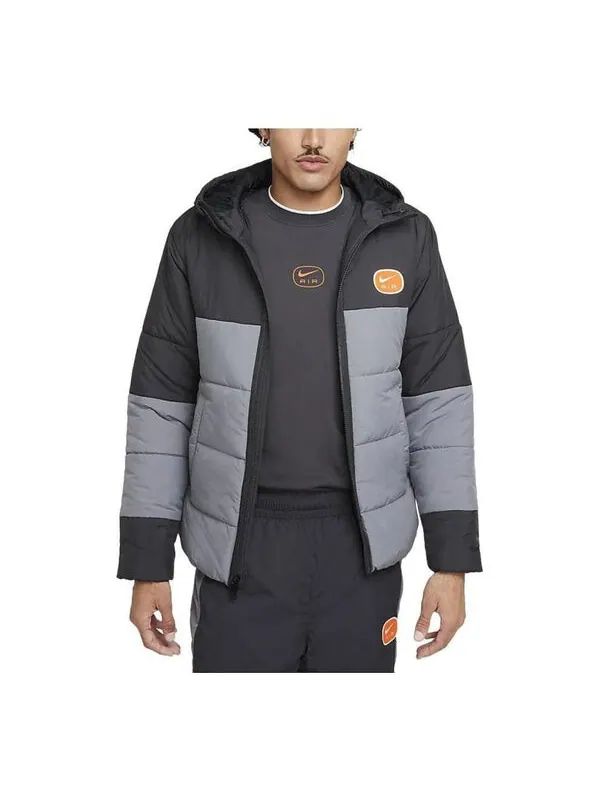 Куртка synthetic-fill jacket 'black grey' Nike — изображение 1 из 2, серый/белый