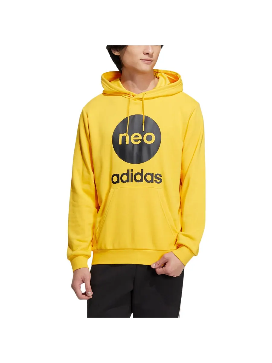 Худи adidas neo U Esnt 1 Logo — изображение 2 из 4, желтый