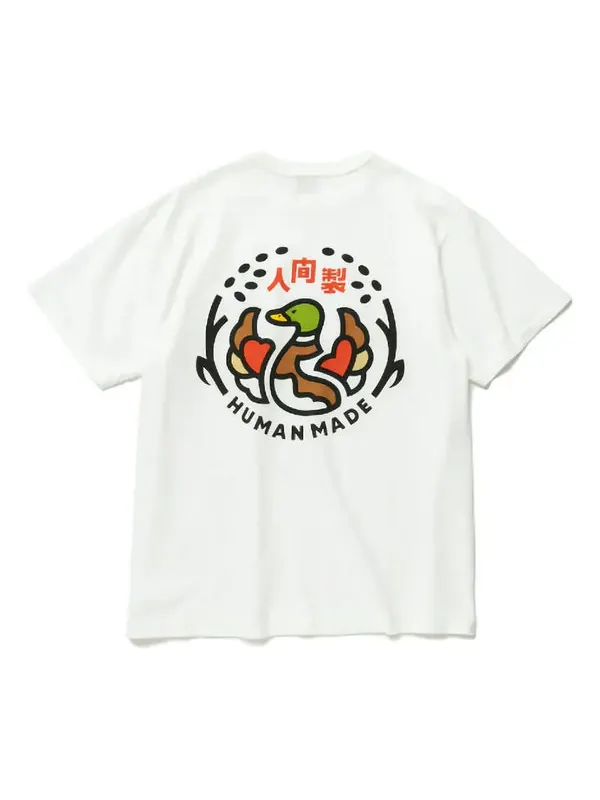 Футболка ningen-sei indigo pocket t-shirt 'white' Human Made — изображение 1 из 2, белый