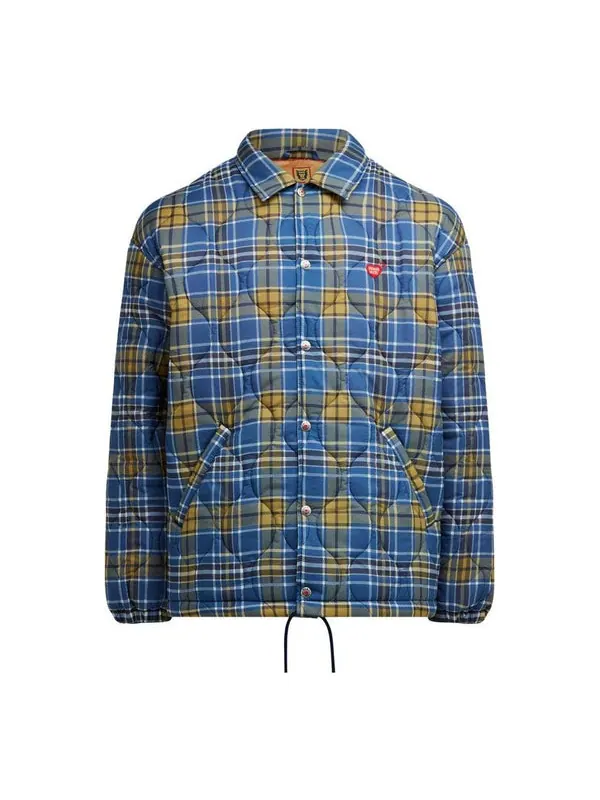 Куртка quilted check coach jacket 'blue' Human Made — изображение 1 из 2, синий