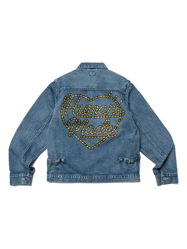 Куртка denim work jacket 'indigo' Human Made — изображение 2 из 4, синий