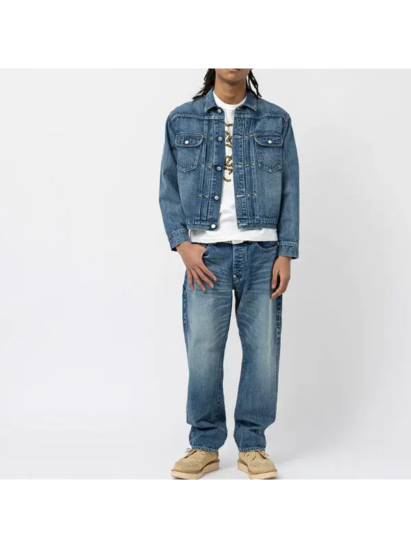 Куртка denim work jacket 'indigo' Human Made — изображение 3 из 4, синий