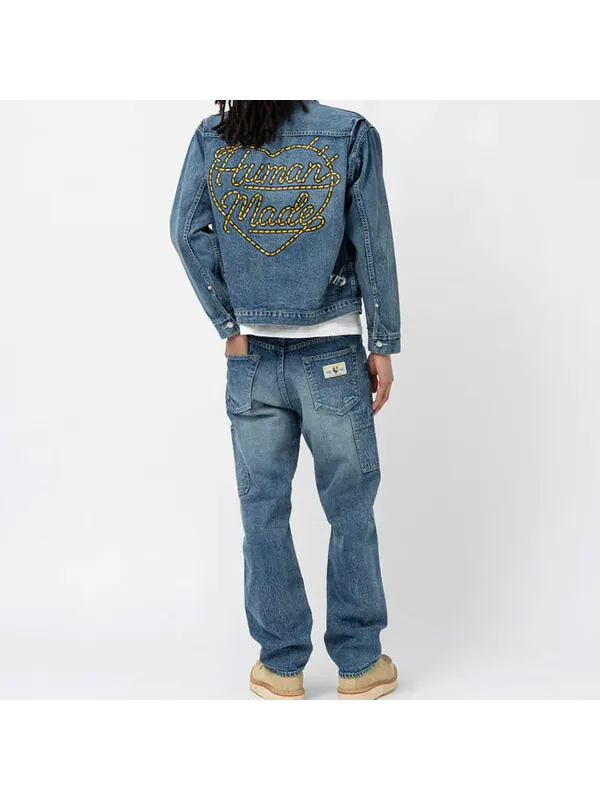 Куртка denim work jacket 'indigo' Human Made — изображение 4 из 4, синий