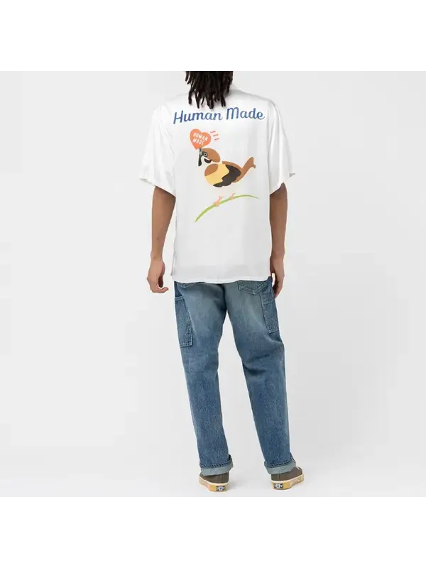 Рубашка graphic aloha shirt 'white' Human Made — изображение 4 из 4, белый