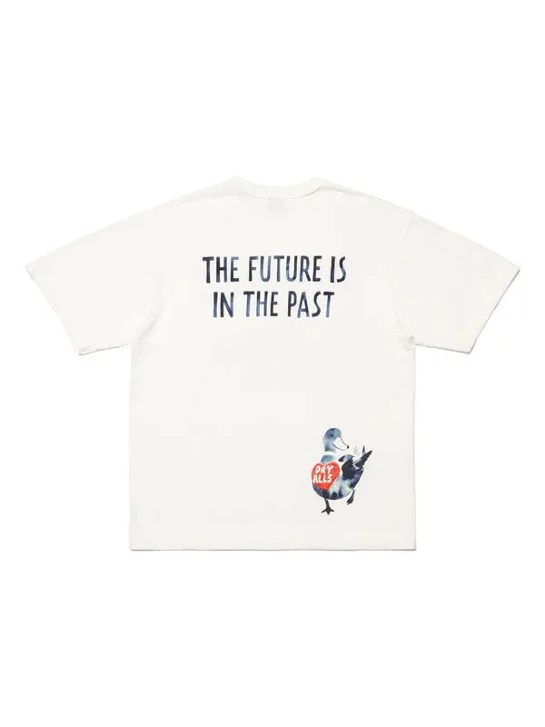 Футболка ningen-sei capsule duck graphic t-shirt 'white' Human Made — изображение 2 из 4, белый