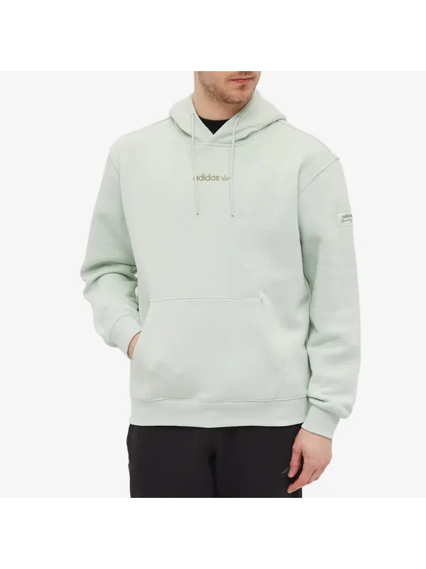 Толстовка adidas Trefoil Linea — изображение 3 из 4, зеленый
