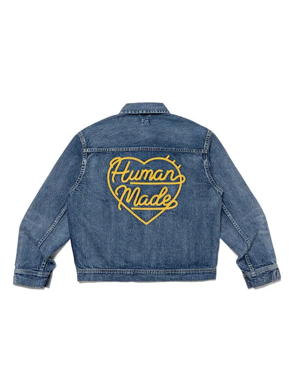 Куртка denim work jacket 'indigo' Human Made — изображение 2 из 4, синий