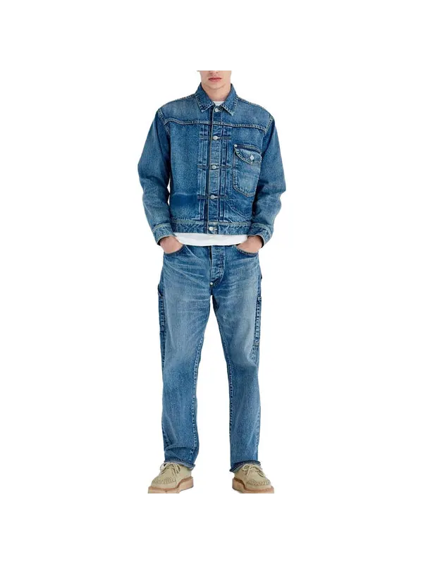 Куртка denim work jacket 'indigo' Human Made — изображение 3 из 4, синий