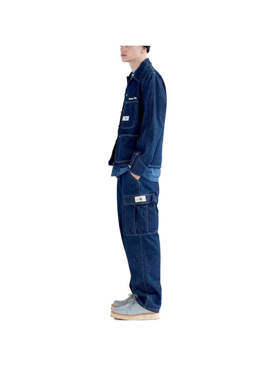 Спортивные брюки HUMAN MADE Denim Cargo Pants 'Indigo' — изображение 4 из 4, темно-синий