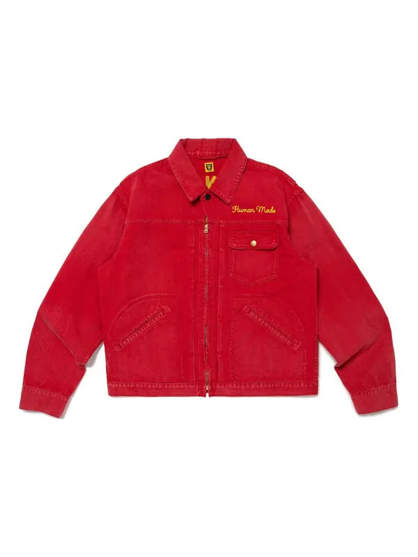 Куртка zip-up work jacket 'red' Human Made — изображение 1 из 2, красный