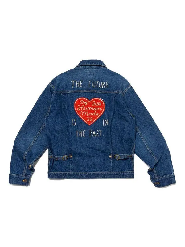 Куртка denim work jacket 'indigo' Human Made — изображение 2 из 2, синий