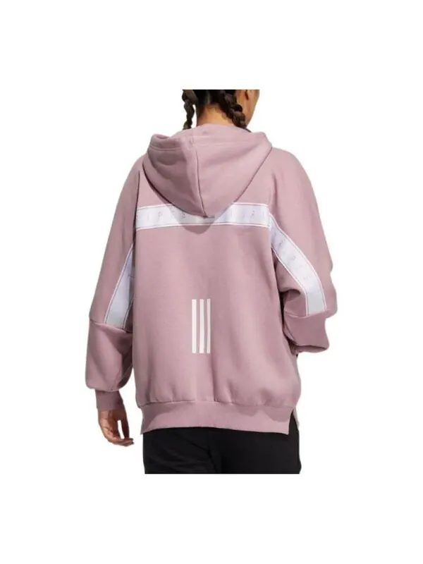 Толстовка с капюшоном из флиса Adidas — изображение 3 из 3, розовый